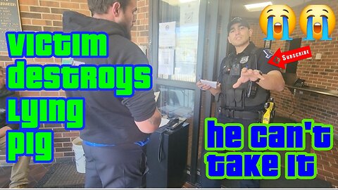Cop can't handle being called on his lies by victim