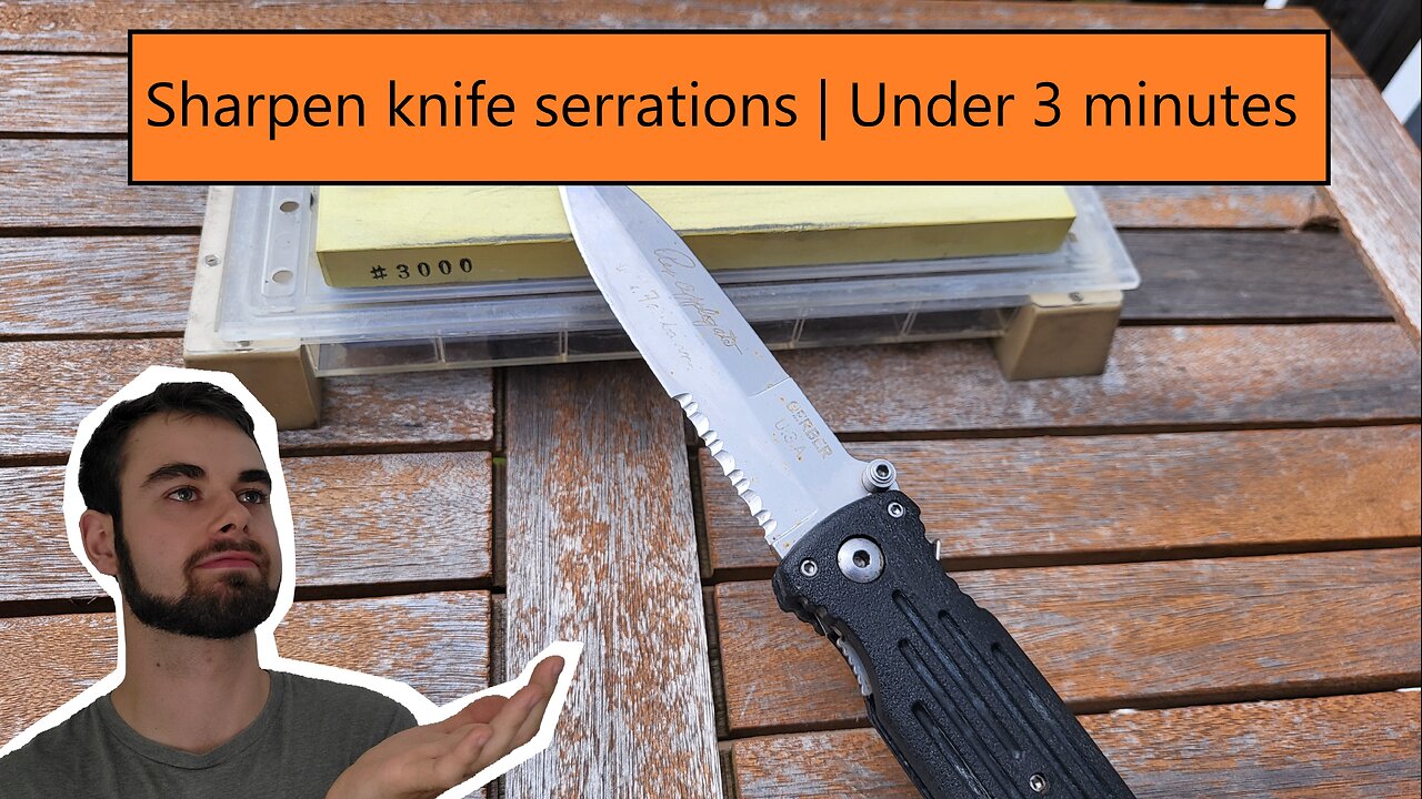 Sharpen Knife Serrations