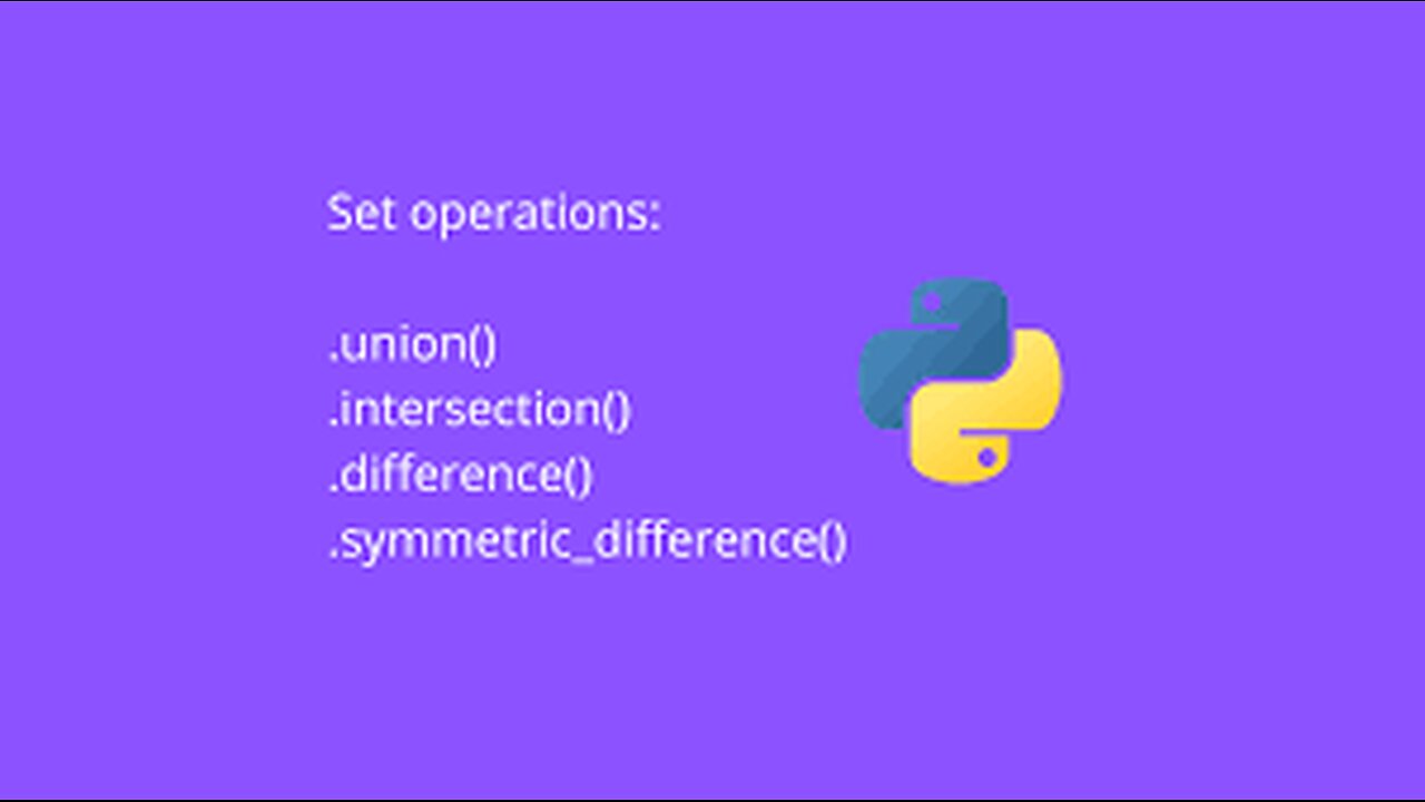 10. Python: Set Operations in details