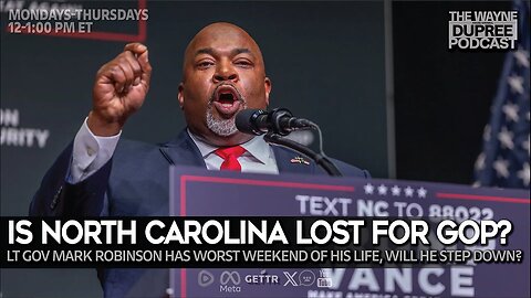Should NC Lt. Gov Step Down From Campaign Race Or Continue? - The Wayne Dupree Show