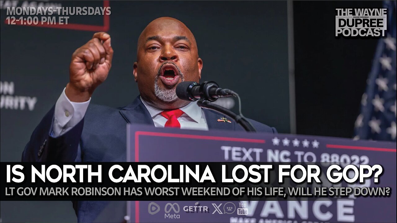 Should NC Lt. Gov Step Down From Campaign Race Or Continue? - The Wayne Dupree Show