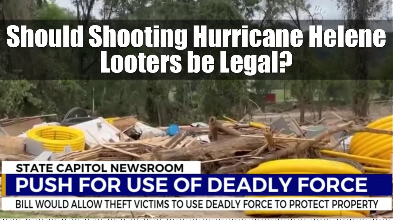 Should Shooting Hurricane Helene Looters be Legal?