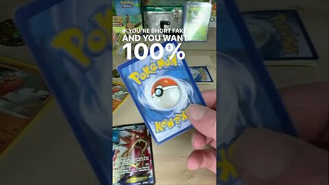 Best way To tell if your cards are fake! #pokemon #pikachu #card #tcg #shorts ￼