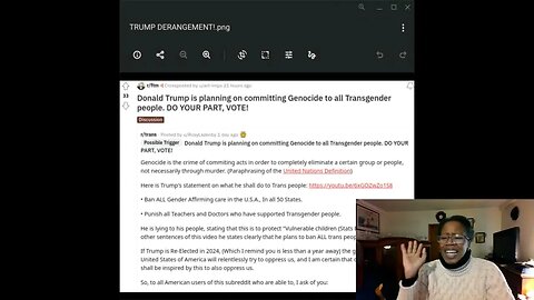 TRUMP DERANGEMENT SYNDROME: TRANS STYLE!!