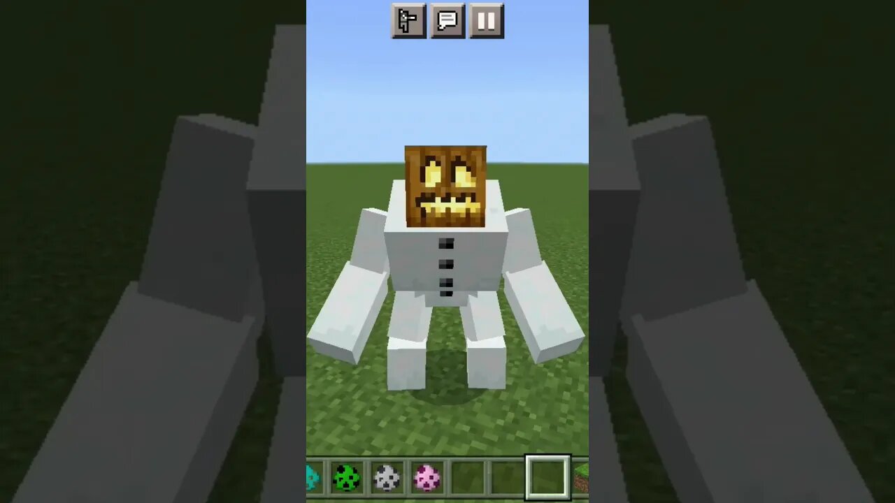 Mutant Snow Golem in Minecraft! #shorts