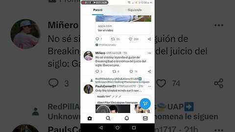 Mundo de conspiración. Twitter no responde.