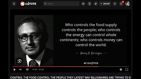 CONTROL THE FOOD CONTROL THE PEOPLE! THEY LATEST WAY BILLIONAIRES ARE TRYING TO DEPOPULATE HUMANITY!