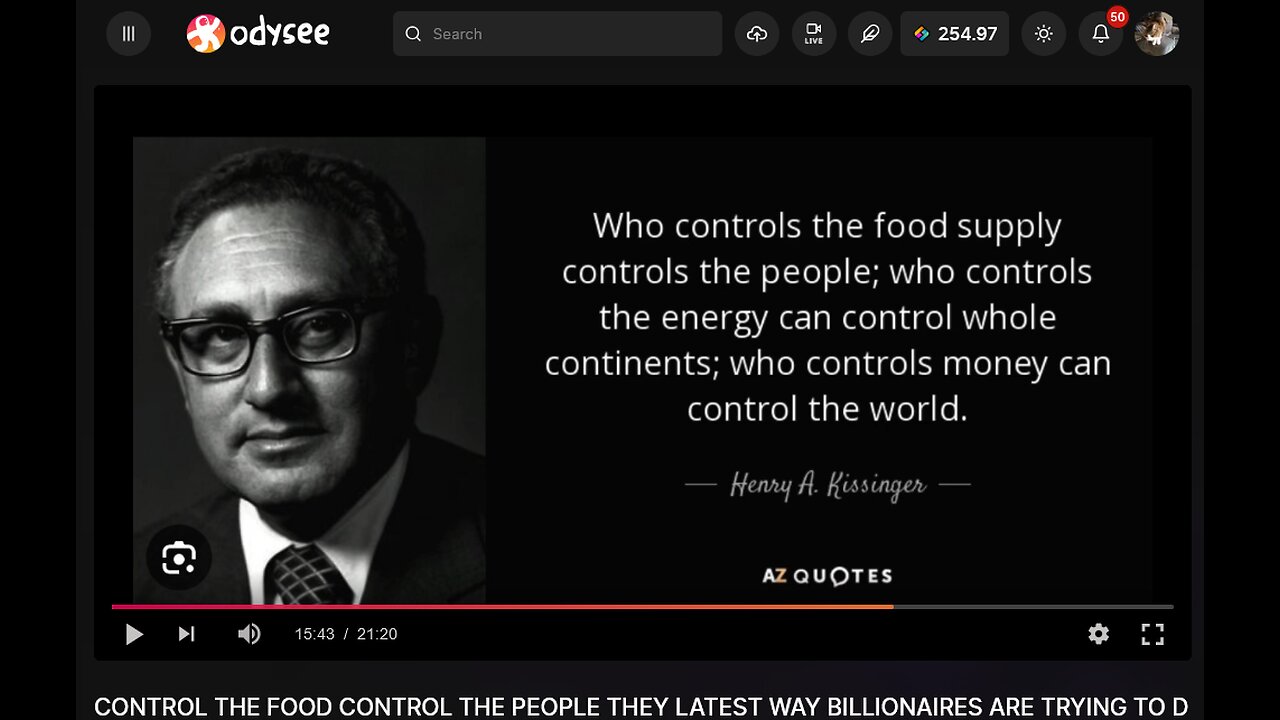 CONTROL THE FOOD CONTROL THE PEOPLE! THEY LATEST WAY BILLIONAIRES ARE TRYING TO DEPOPULATE HUMANITY!