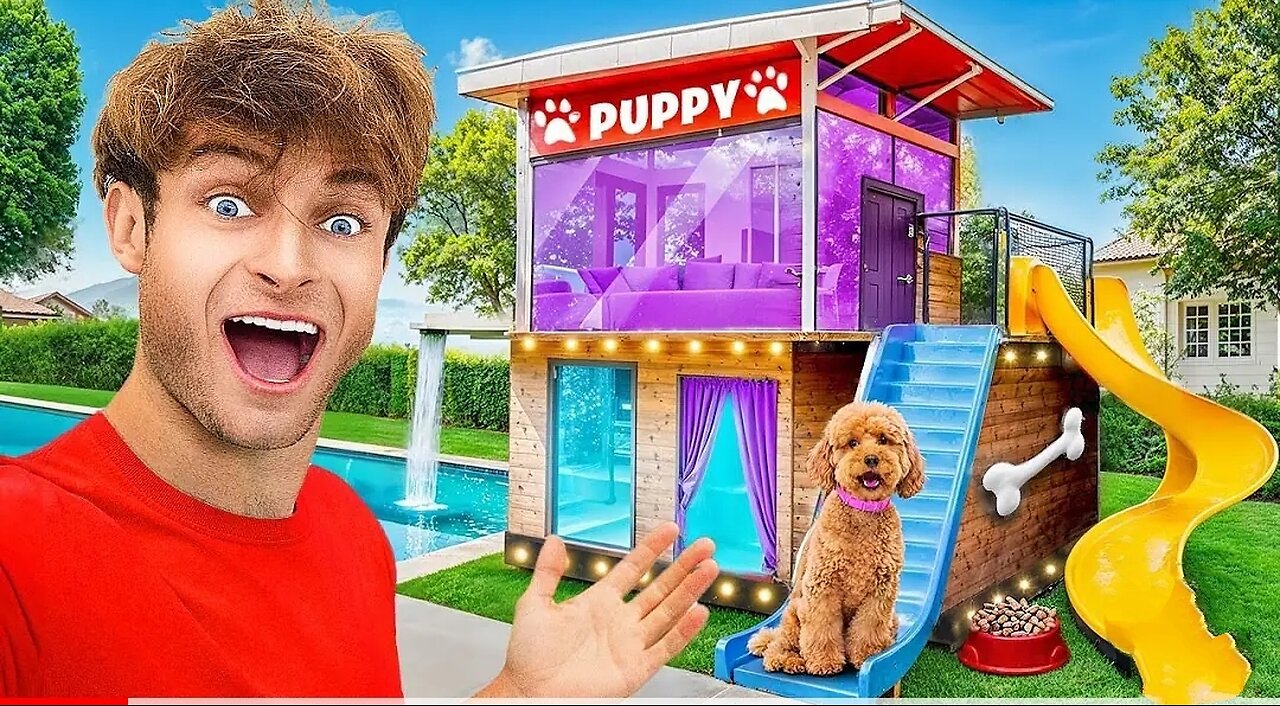 I BUILT A $30,000 DREAM DOG HOUSE!!