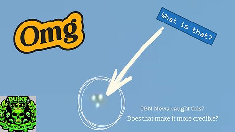 UFOs circling each other were captured on CBS News.