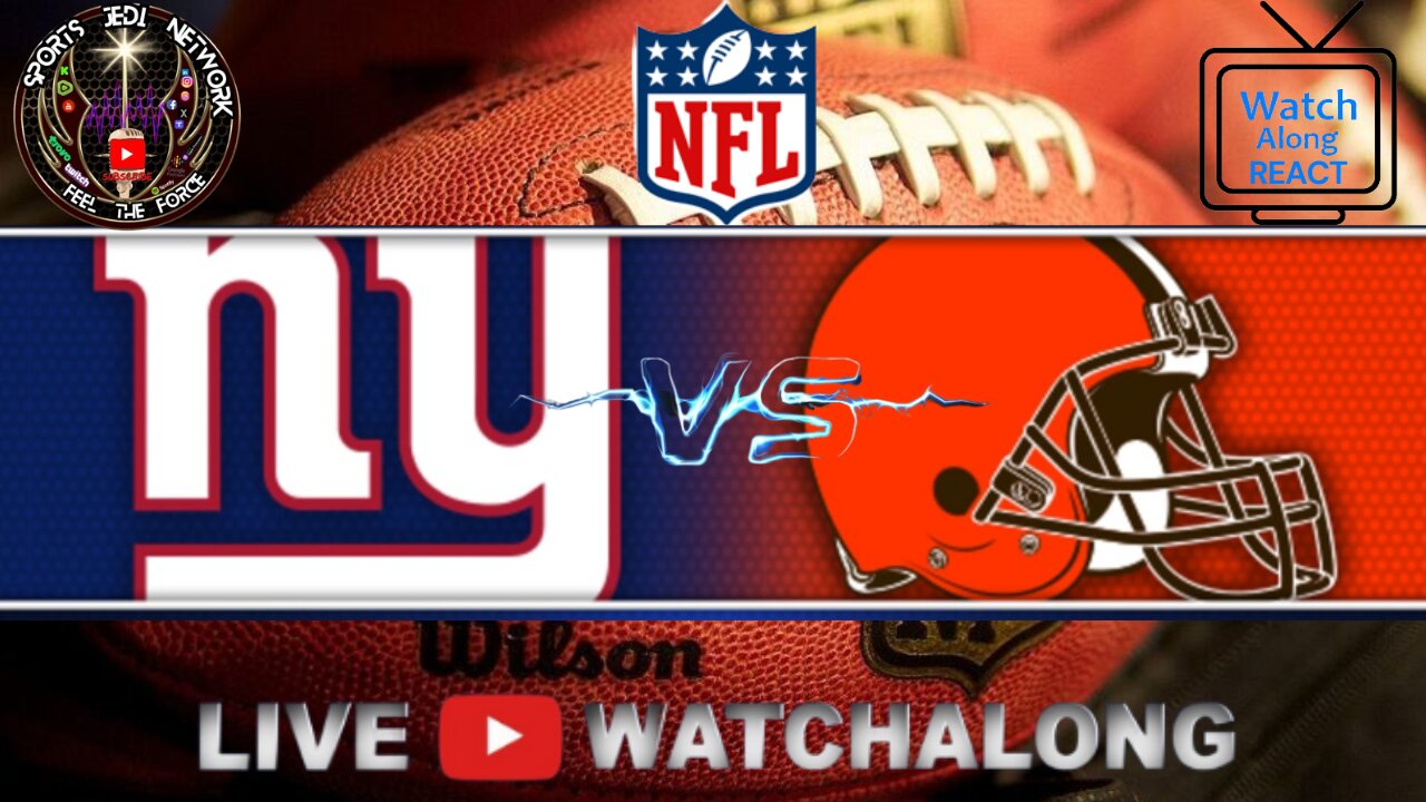 NFL Week 3 New York Giants at Cleveland Browns WATCH ALONG REACTION with Play-by-Play Come Hang out!