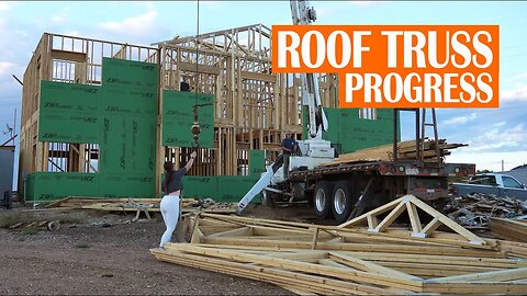 DIY HOME BUILD | EP. 42 ROOF TRUSS PROGRESS