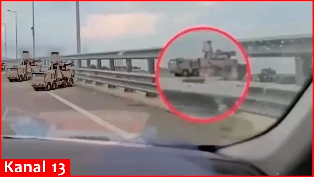 Russians are filling Crimea Bridge with air defense systems, preparing for a new attack by Ukraine