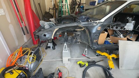 LFX Fiero - Fitting The Corvette Frame Piece. E47