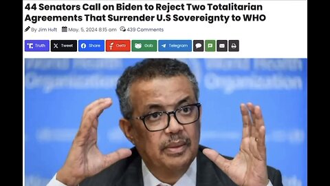 WHO ATTEMPTING TO TAKE CONTROL OF SOVEREIGN NATIONS WORLDWIDE!