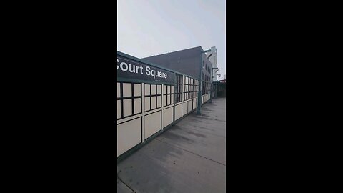 Court Square subway platform in Long Island City, Queens. May 6, 2024.