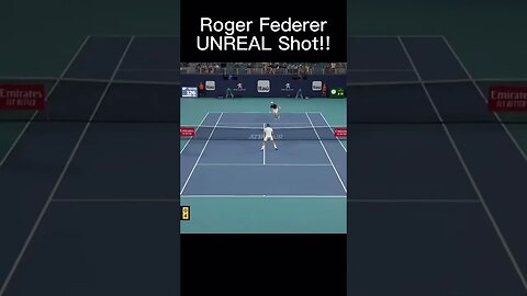 Roger Federer UNREAL Shot!! 🤯 #tennis #shorts
