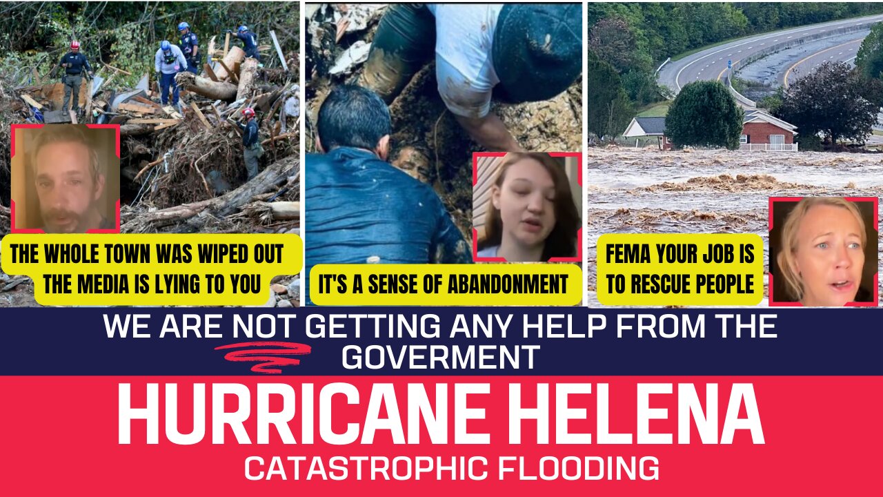 Hurricane Helena Survivors are speaking up - NO GOVERNMENT HELP!