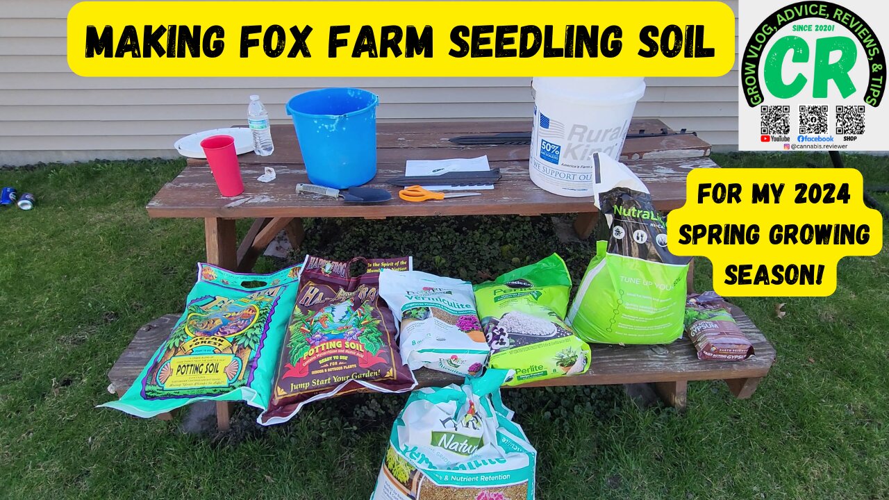 Making My Fox Farm Seedling Soil For My 2024 Spring Growing Season!