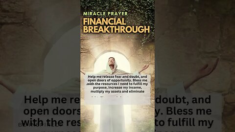 MINUTE PRAYER. Miracles Happen for Financial Breakthrough #shorts