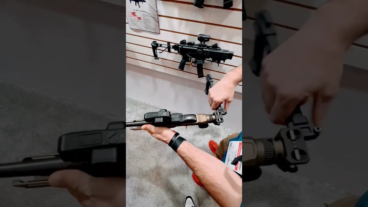 @StrikeIndustriesOfficial New Modular (SMC) and stock #shotshow #2023 #shorts #trending #pewpew #gun