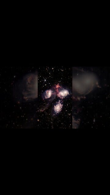 James Webb Space Telescope's Stephan's Quintet, REDUX #galaxy #space #shorts