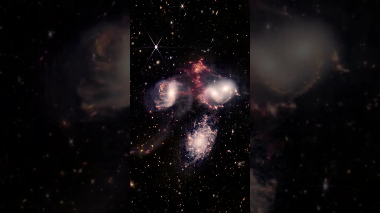 James Webb Space Telescope's Stephan's Quintet, REDUX #galaxy #space #shorts