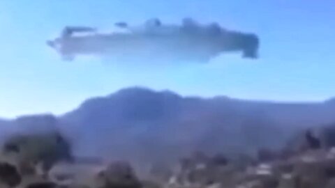 Large UFO Videotaped over California