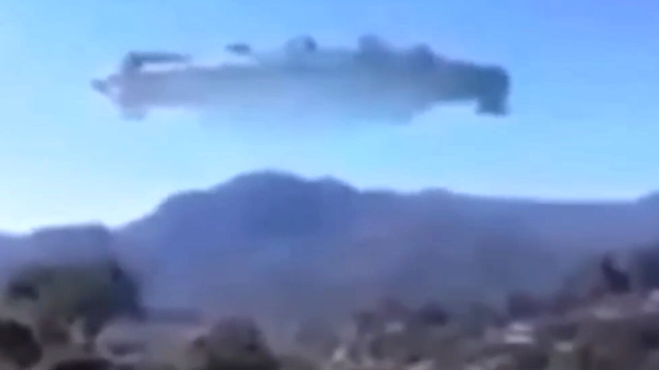 Large UFO Videotaped over California