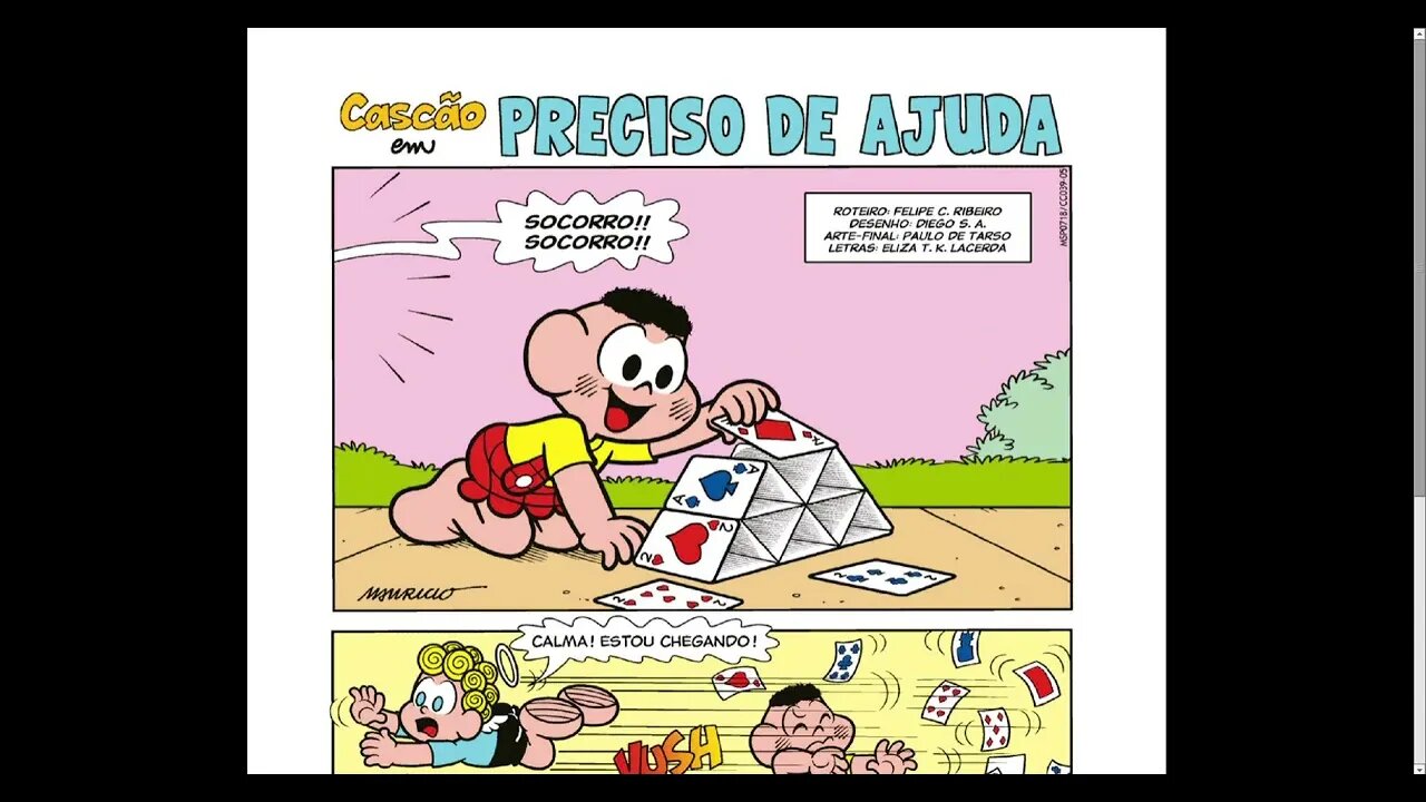 Cascão Em Preciso De Ajuda [Pause o Vídeo Caso Não Consiga Ler]