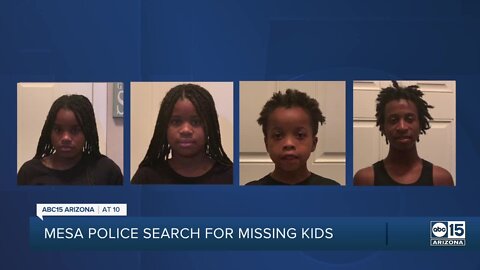 Mesa PD searching for 4 children taken Sunday