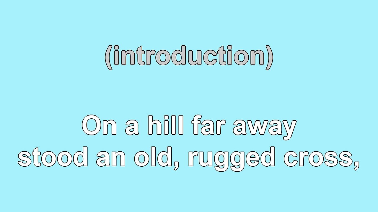 Old Rugged Cross all 4 Verses