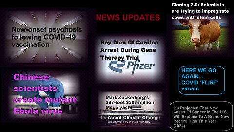 New-Onset Psychosis Following COVID-19 Shots, Cow Cloning, & Other News