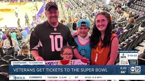 Veterans get tickets to the Super Bowl