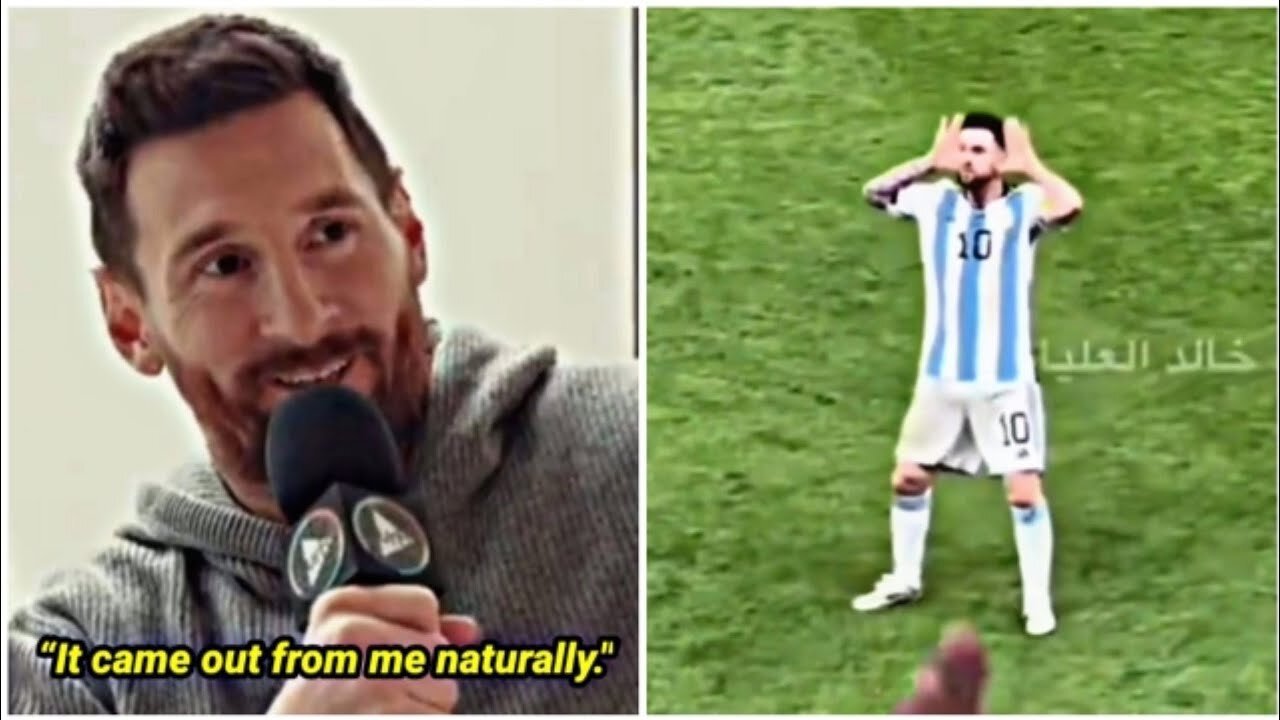 Lionel Messi reacts to his actions towards Louis van Gaal and Wout Weghorst in the World Cup