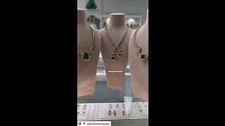 18tcw AAA+ Colombian Emerald Heart & Diamond Tennis Lariat statement Necklace 18K gift & present