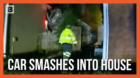 DUI Suspect Flees Police, Smashes His Car Into House