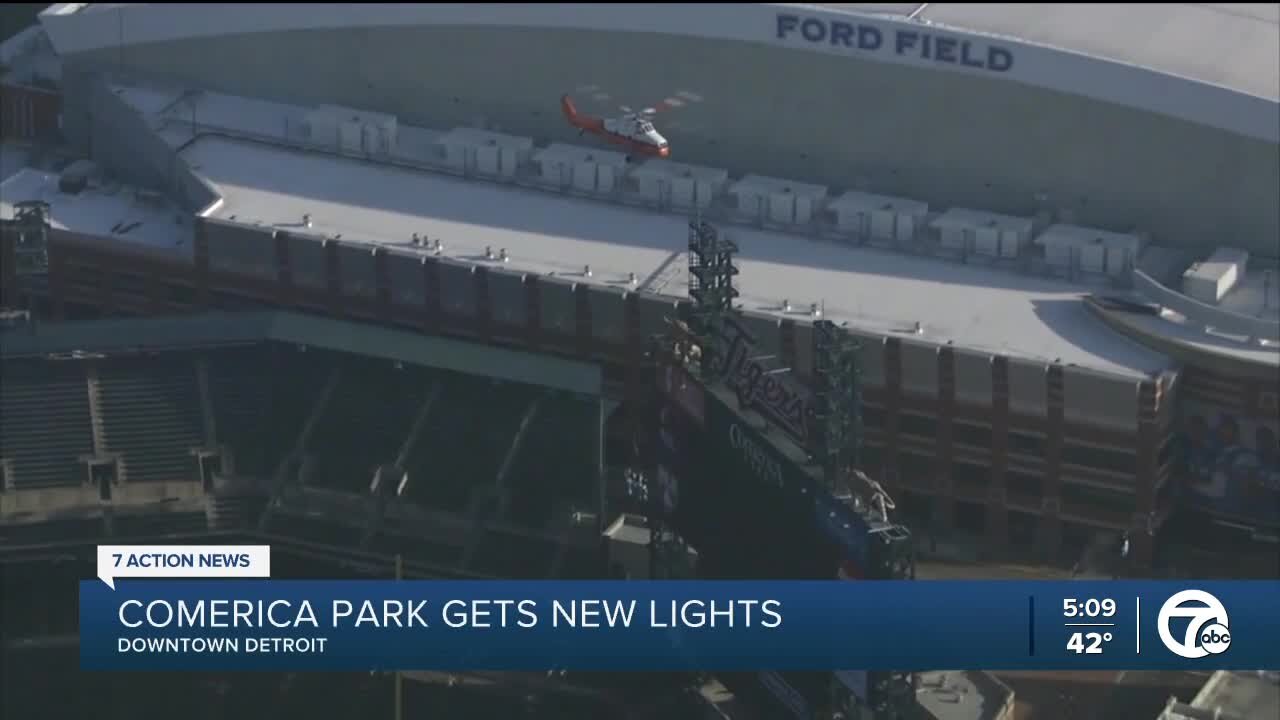 Comerica Park gets new lights