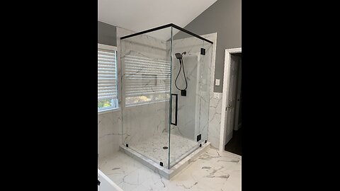 Shower Glass Install (Time Lapse)