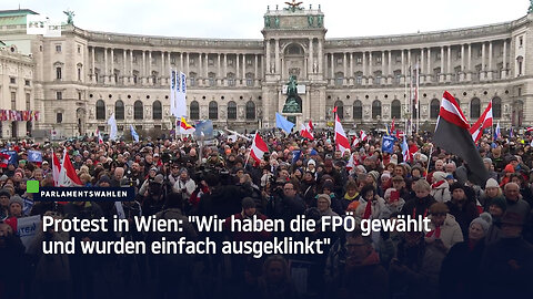 Protest in Wien: "Wir haben die FPÖ gewählt und wurden einfach ausgeklinkt