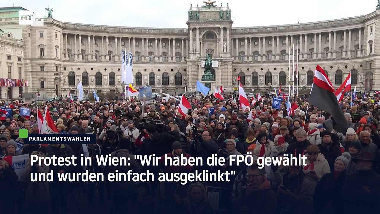 Protest in Wien: "Wir haben die FPÖ gewählt und wurden einfach ausgeklinkt