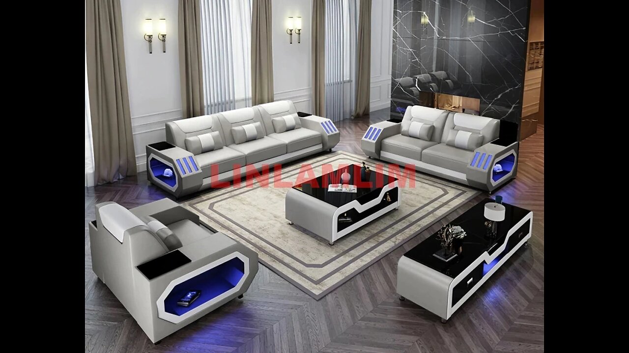 leather sofa set for living room