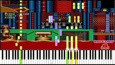 Sonic The Hedgehog 2 - Metropolis Piano MIDI