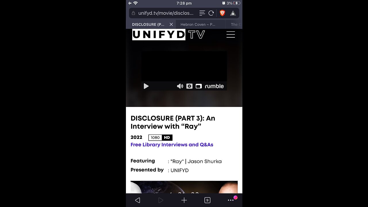 Jason Shurka : Ray : Disclosure 3: TLS The Light System : deep state, rescue of children