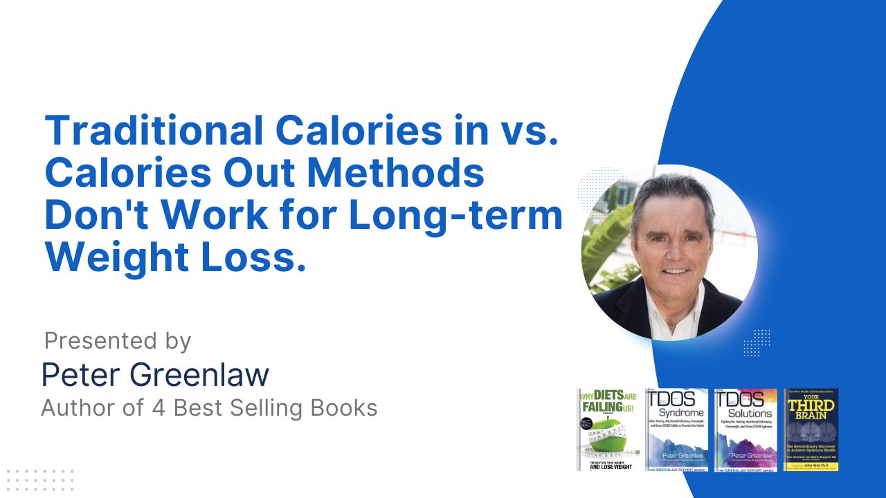 Calories in vs. Calories Out Methods Don't Work for Long-term Weight Loss | Peter Greenlaw