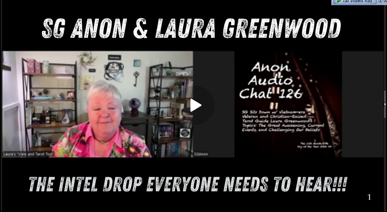 SG Anon & Laura Greenwood- The Intel Drop Everyone Needs To Hear!!! Nov 30.