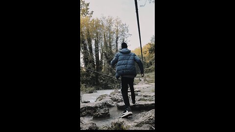 Hiking alone in a deserted island