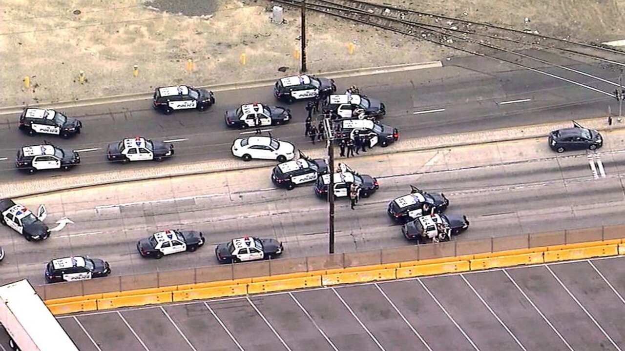 Wild, aggressive chase involving 3 reported grand theft auto suspects ends in Santa Clarita | ABC7