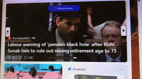 Rishi Sunak : retirement at age raise to 75 years ? 02/05/2024