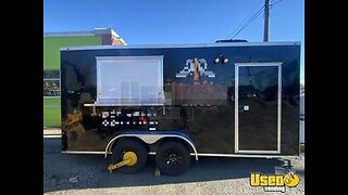 Like New 2022 - 8' x 16' Kitchen Food Concession Trailer with Pro-Fire for Sale in Virginia